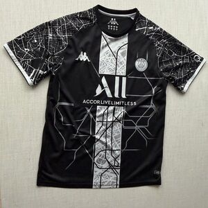 Messi Black and White Graphic Soccer Jersey